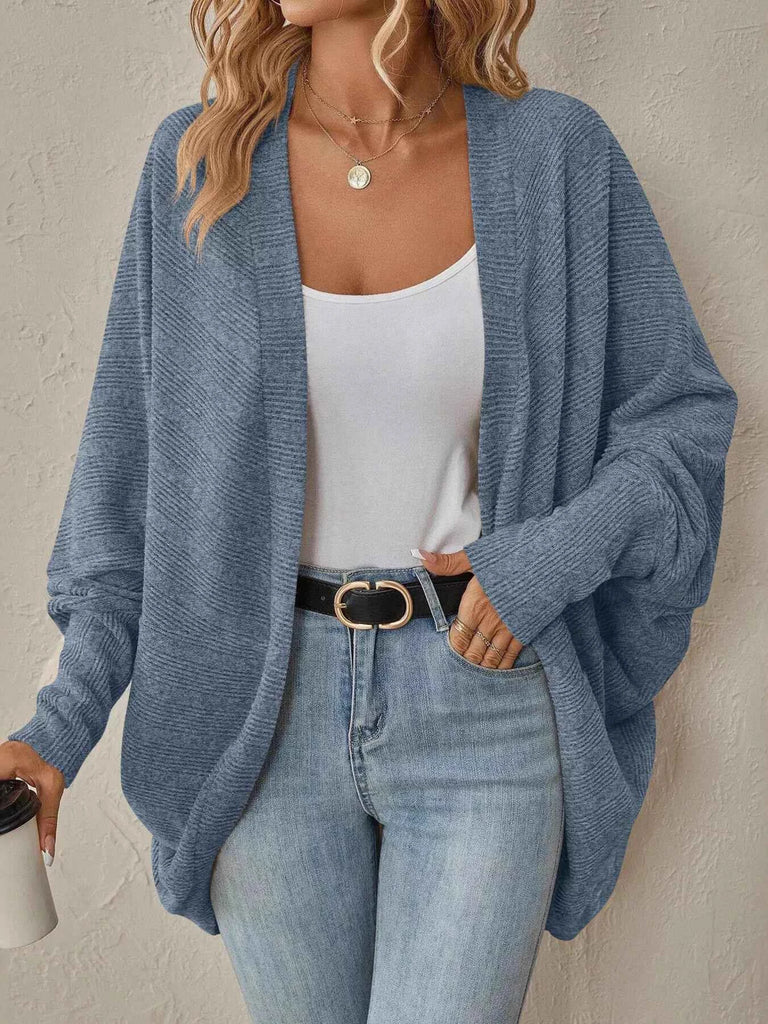 Cozy Oversized Open Front Knit Cardigan