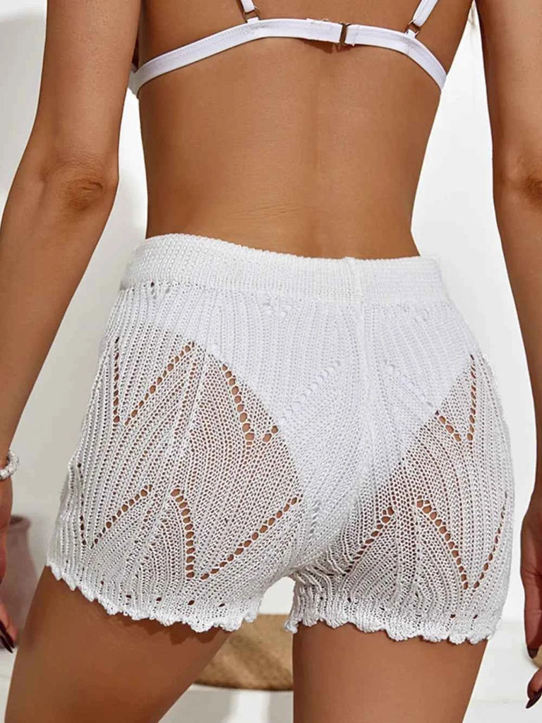 Drawstring Cutout Swim Shorts for Ultimate Comfort and Style