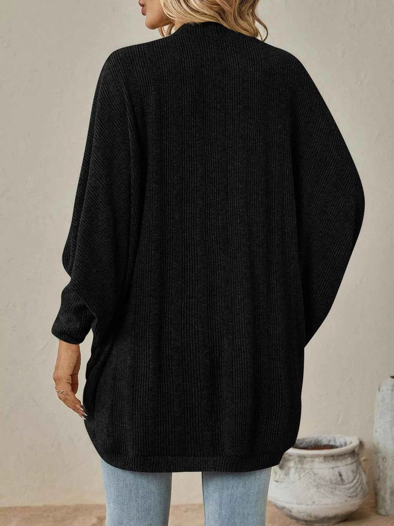 Cozy Oversized Open Front Knit Cardigan