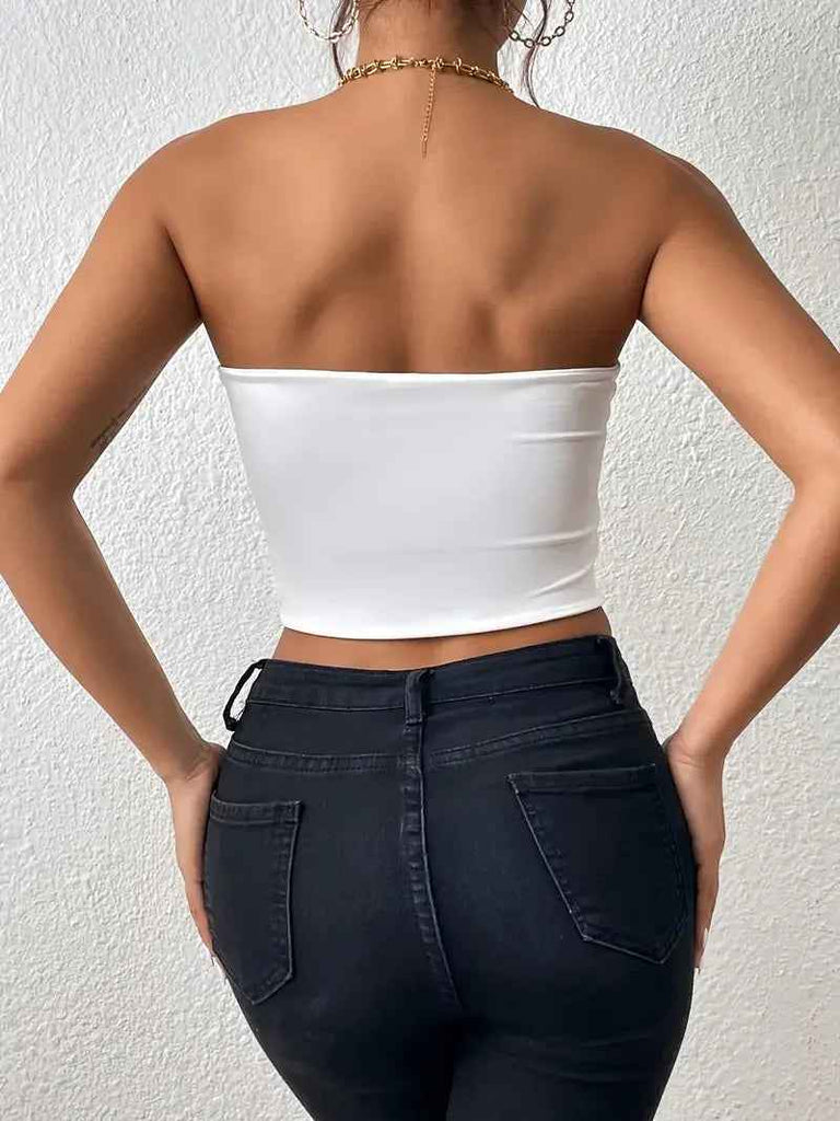 Sexy Bodycon Crop Tube Top for Effortless Style and Comfort