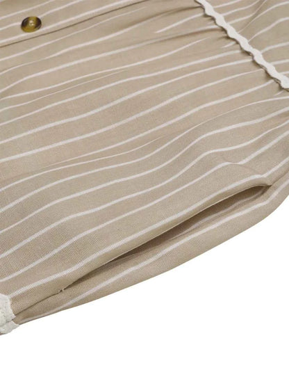 Striped V-Neck Cami Dress