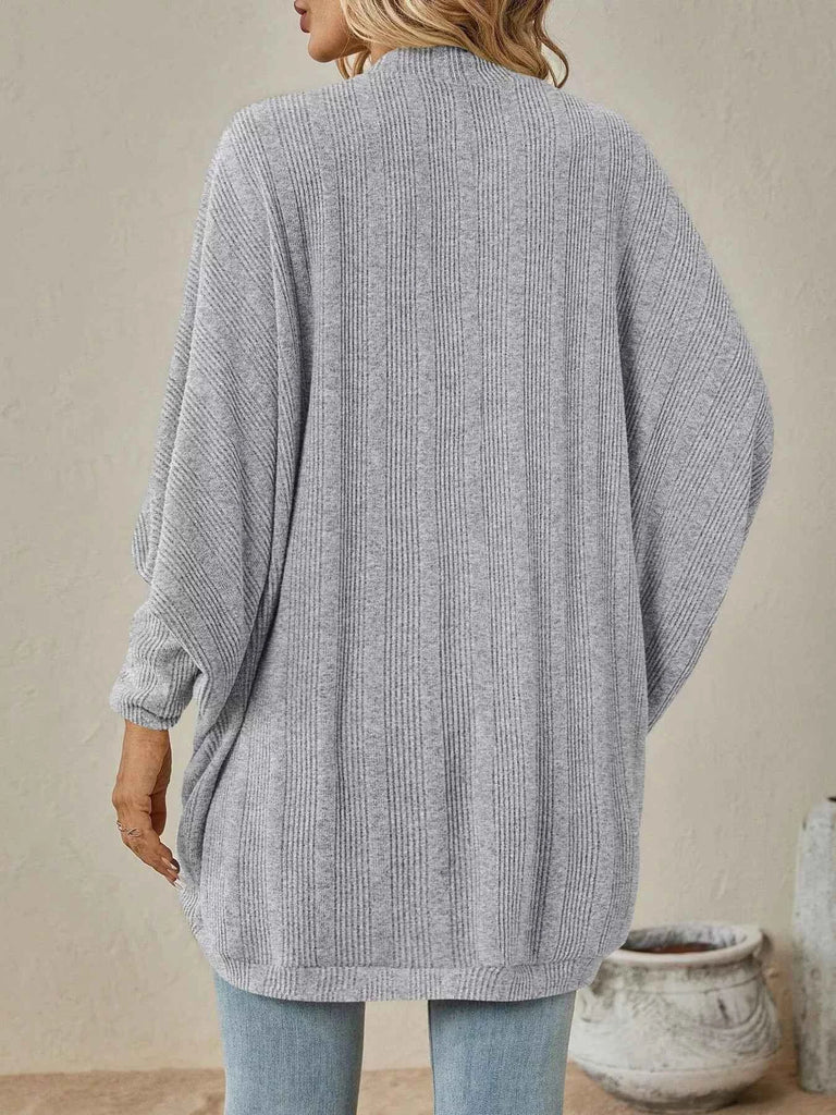 Cozy Oversized Open Front Knit Cardigan