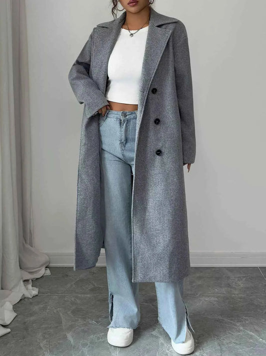 Double-Breasted Longline Coat